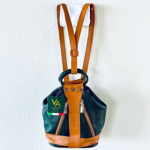 NWT RARE Valentina Sling Backpack Real Finest Italian Leather